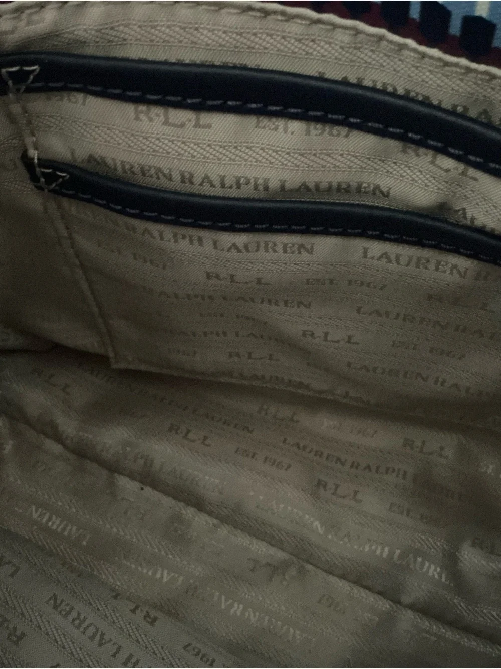 Ralph Lauren Lindley Alissa women’s shoulder bag tote purse multi striped
